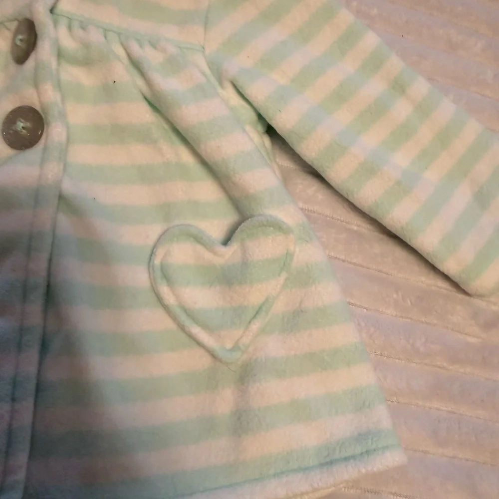 Carter's Mint and White Fleece Baby Jacket